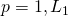 p=1, L_1